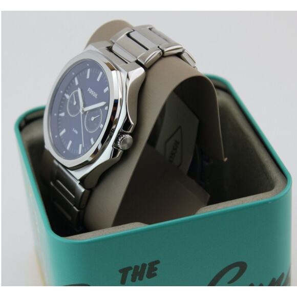 Fossil BQ2610 Evanston Silver Quartz Stainless Steel Watch - Picture 5 of 9